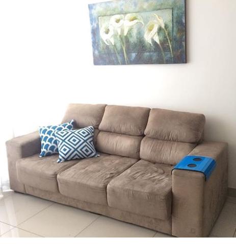 Sofá retrátil 3 lugares