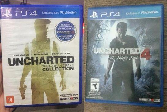 Coleção Uncharted: 1, 2, 3 e 4
