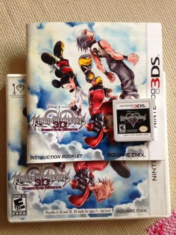 Kingdom Hearts 3D Dream Drop Distance 3DS Pouco uso