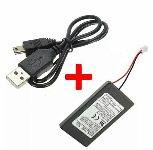 Kit/cabo usb + bateria de controle de ps3