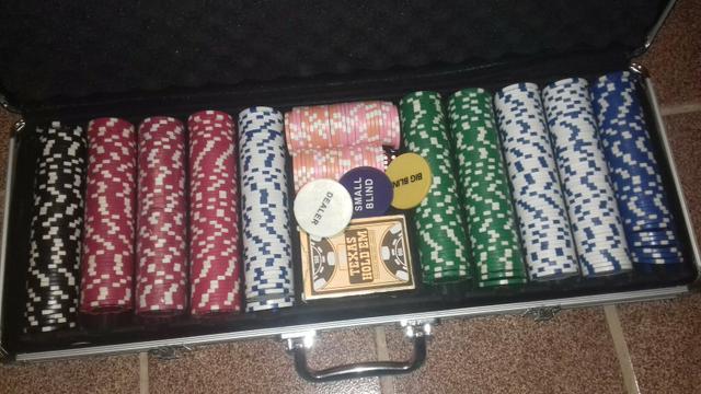 Maleta de pôquer 500 fichas