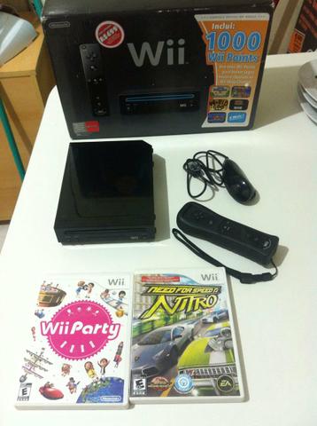 Nintendo Wii Black Core completo