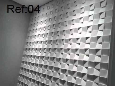 Placas 3D em Gesso Decorativa