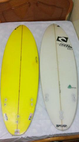 Prancha DHD 5"8 semi nova.e intrust (amarela)6"