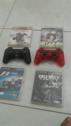 Vendo Controle e Jogos de Ps3