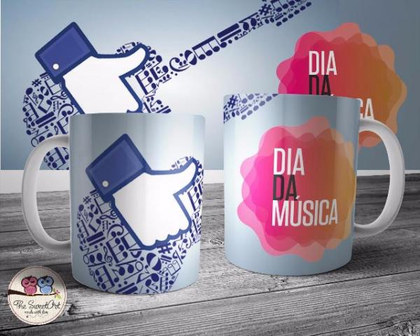 Caneca Personalizada Comemorativa do Dia Mundial da Música