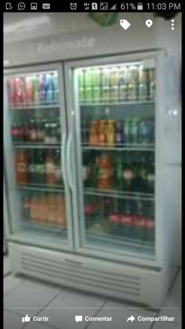 Freezer vertical portas de vidro