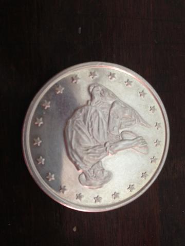 Medalha em prata Minerador / Carroça 31,1 g (código do