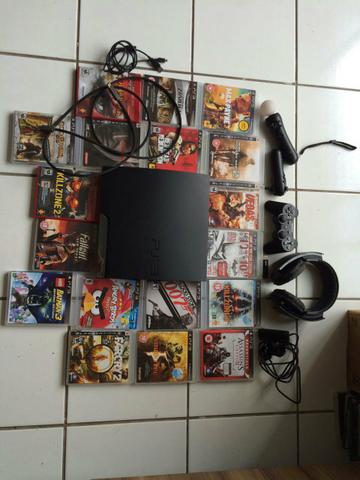 PS 3 completo com 19 cd