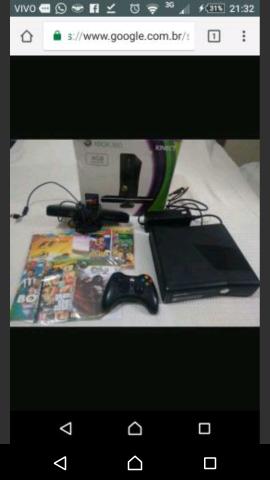 Para Vender Já! Xbox 360 + Kinect + 10 Jogos com Garantia