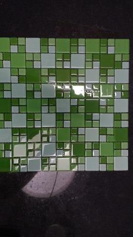 Pastilha de Vidro Mosaico Verde