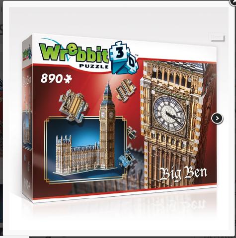 Quebra cabeça 3D com 890 peças - Big Ben - Londres