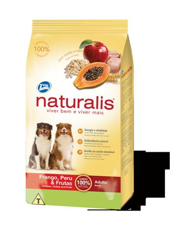 Ração Total Naturalis Frango, Peru e Frutas para Cães