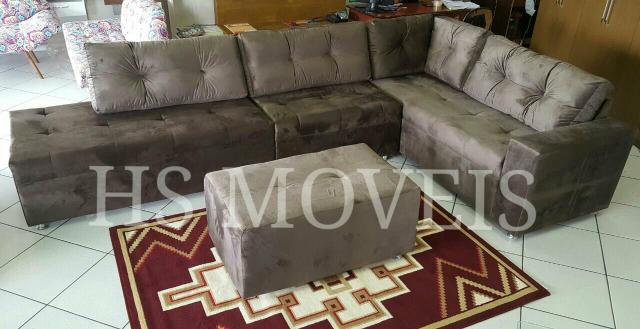 Sofá De Canto Com Puff Austrália