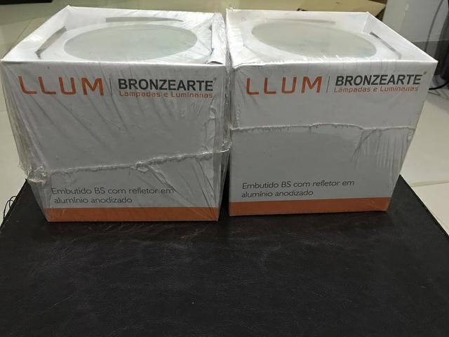 Spot embutido BS 1xbulbo circular diam.14,5cm branco Llum