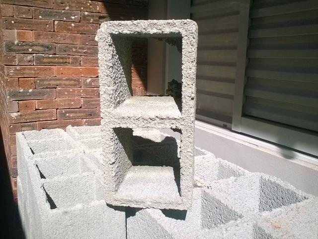 Tijolo bloco de concreto 19x19x39