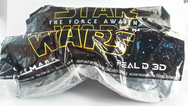 Óculos 3D real star wars