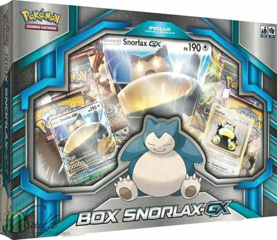 Box Pokémon Snorlax-GX pronta entrega carta gigante cards