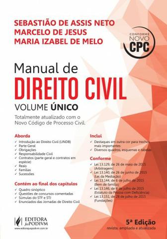 Manual de Direito Civil - Volume Único - 
