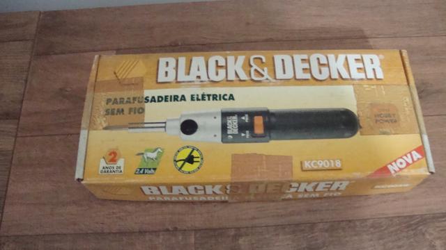 Parafusadeira Elétrica Sem Fio Black Decker