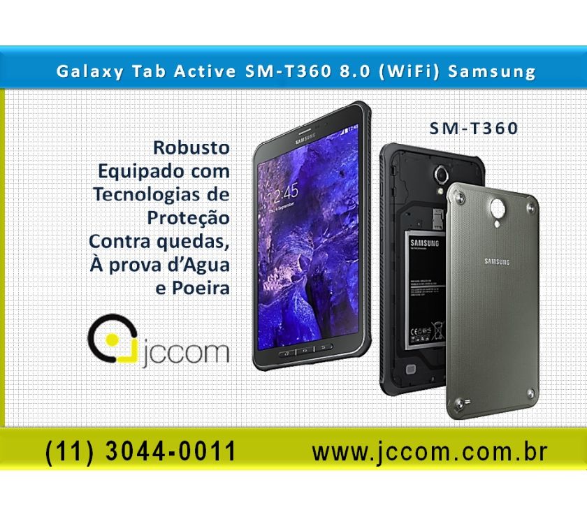 Tablet SM-T360 Samsung SM-T360 TABLET GALAXY TAB ACTVE 8.0