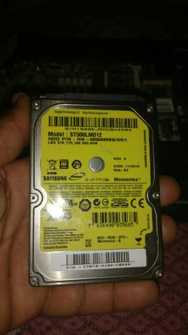 Vendo 2 hds de notbook um de 500 gb e um de 80