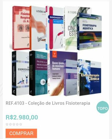 10 livros de Fisioterapia (coleção)