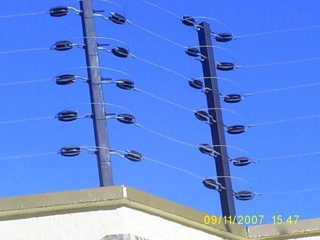 Cerca eletrica 6 fios hastes grande alto padrao 30 metros c\