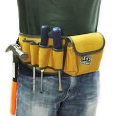 Cinturao para ferramentas com 02 bolsos Lee Tools codigo