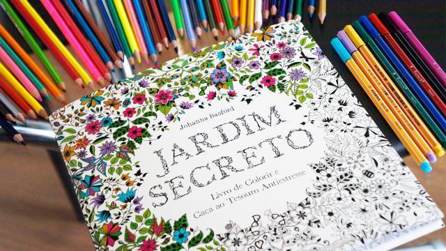 Jardim Secreto - Livro de Colorir Pintar Caça Tesouro