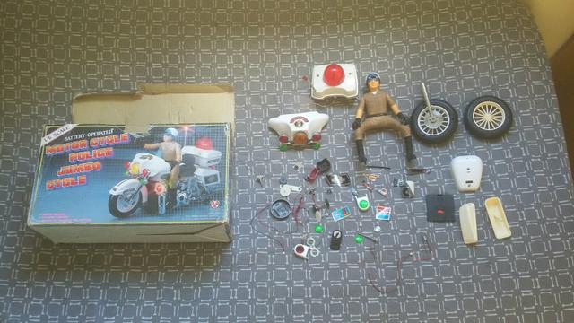 Peças e caixa moto Motor cycle police Jumbo Cycle