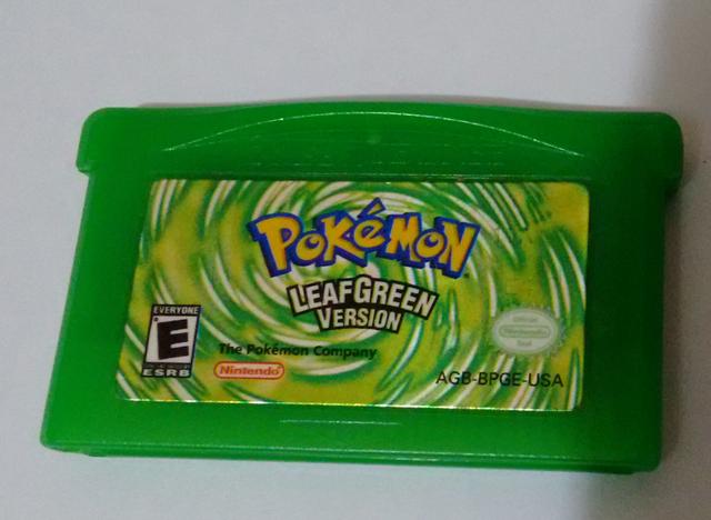 Pokemon Leaf Green GBA Original na caixa