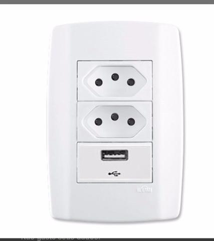 Tomada USB Ilumi Slim