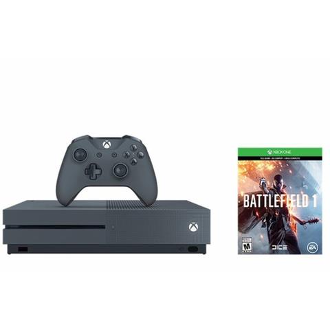 Xbox One S Preto 500gb 4k Battlefield 1 Bundle Microsoft