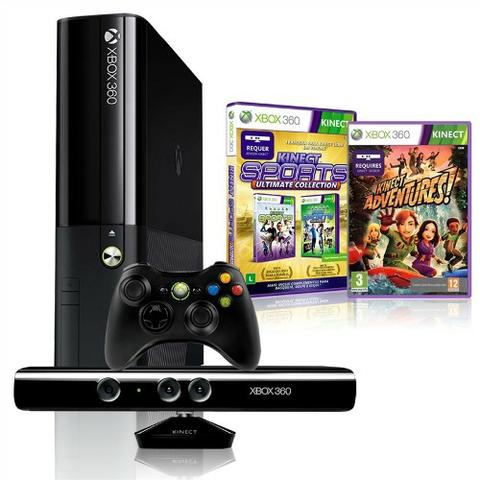 Xbox gb + Sensor Kinect + Controle Sem Fio + 1 Jogo