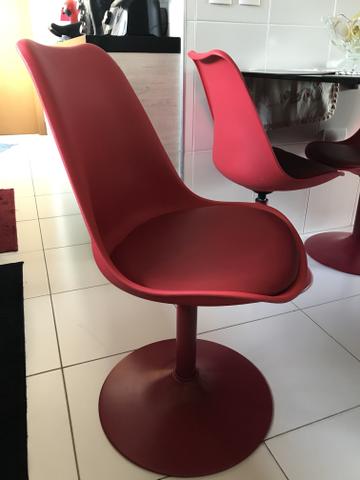 4 Cadeiras vermelhas Tok&Stok