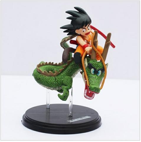 Action Figure Goku Criança Montado No Shenlong - Dragon