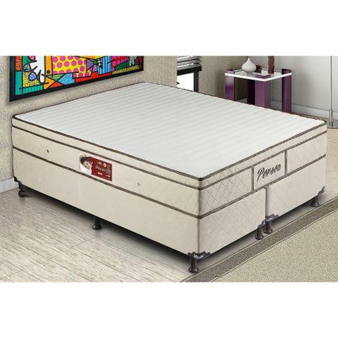 Conjunto Cama Box Com Colchão Casal Queen Persea Plus Siena