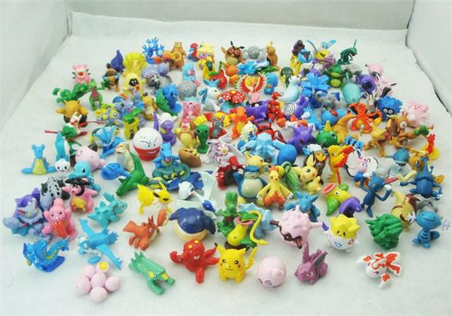 Kit 24 ou 144 Miniaturas do Pokemon
