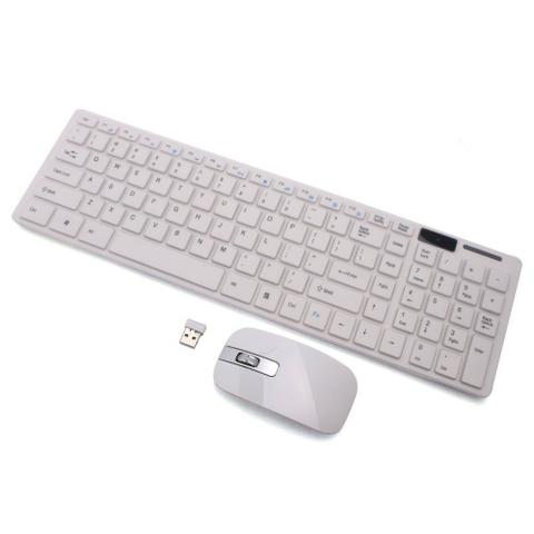Kit teclado e mouse sem fio slim bk-s