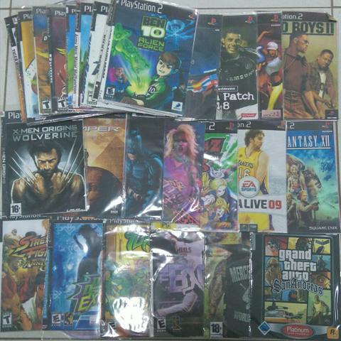 Lote com 38 jogos PS2