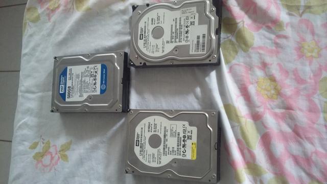 Tenho estes Hds de  e 500 gb
