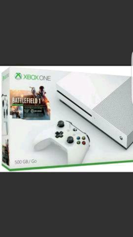 Xbox one s 500gb + 4tb + bf1 + live + EA ACESS até 12x no