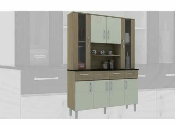 Armário De Cozinha 8 Portas San Marino Ronipa Novo