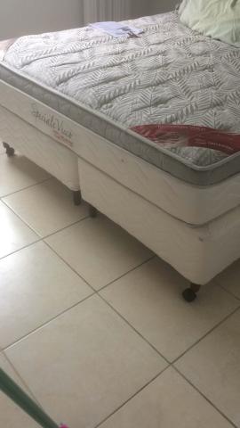 Cama Box + colchão Ortobom