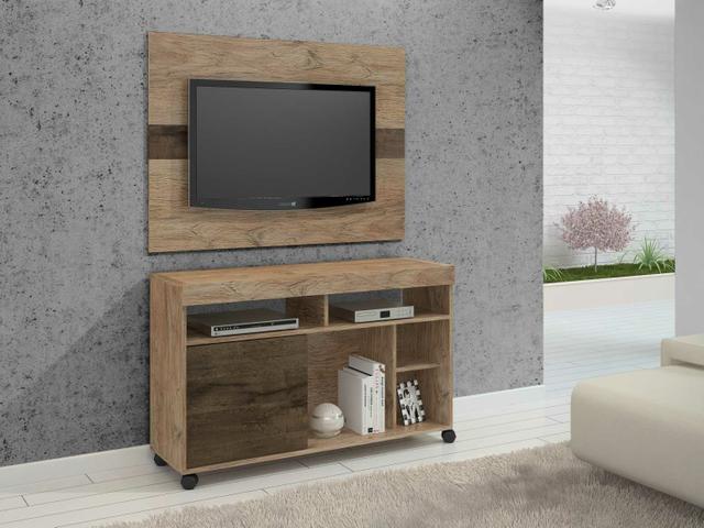 Conjunto Gurupi rack e painel - Suporte de TV incluso -