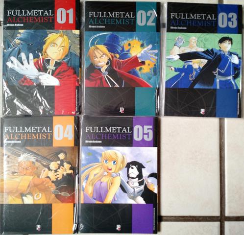 Fullmetal Alchemist vol 1 ao 5, edição de colecionador