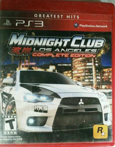 Jogo Ps3 Midnight Club Los Angeles (Edição Completa)