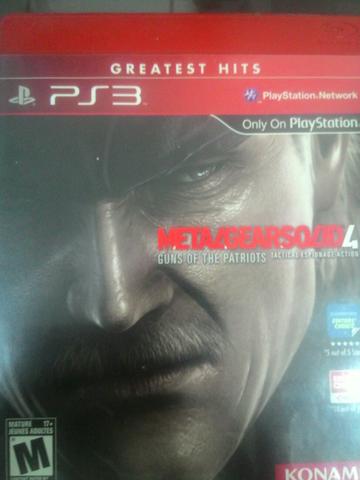 Jogo ps3 Metalgearsolid 4