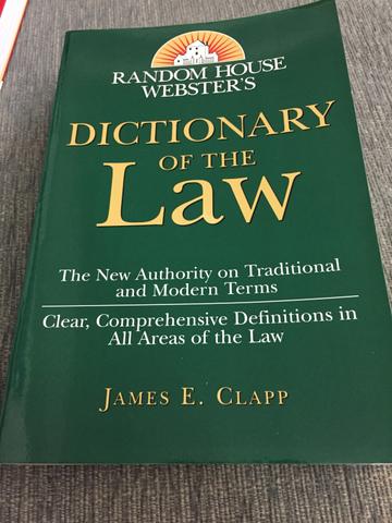 Livro Dictionary of the Law - Clear, Comprehensive